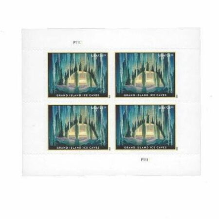 Priority Express Mail stamp - $26.35 Grand Island Ice Caves Stamps