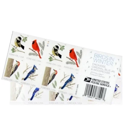 Flag Stamp Shop 2018 Birds In Winter Cardinal Stamps Cheap In Bulk 2 2026