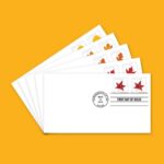 Shop Discount Postcard Cheap Vibrant Leaves Stamps 2027 2027