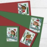 Shop Holiday Elves Stamps 2022 Usps Forever Postage Stamp On Sale Cheap In Bulk 1 2027