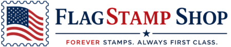 flag stamp shop logo