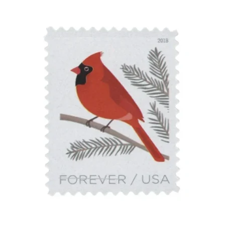 Shop 2018 Birds In Winter Cardinal Stamps Cheap In Bulk 3 2027