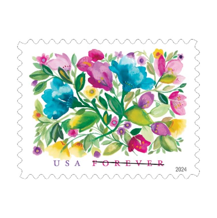 Shop Celebration Blooms Stamps Usps Wedding Flower Postage Sale Cheap In Bulk 1 2027