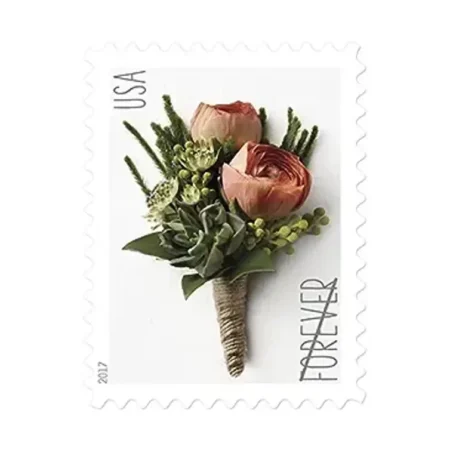 Shop Celebration Boutonniere Stamp Usps Wedding Forever Stamps On Sale Cheap In Bulk 3 2027