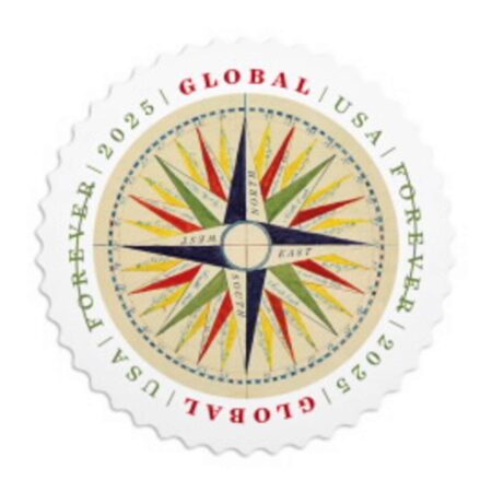 Shop Discount Cheap Global 1794 Compass Rose Stamps 2028 2027