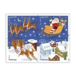 Shop Discount Usps Santa And Sleigh Stamps 2012 Holiday Postage Cheap In Bulk For Sale 0 2027