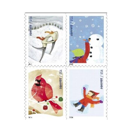 Shop Discount Usps Winter Fun Stamp Cheap Forever Postage In Bulk 1 2027