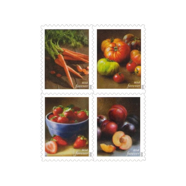 Shop Fruits Vegetables Stamps Cheap Forever Stamps In Bulk Sale 0 2027