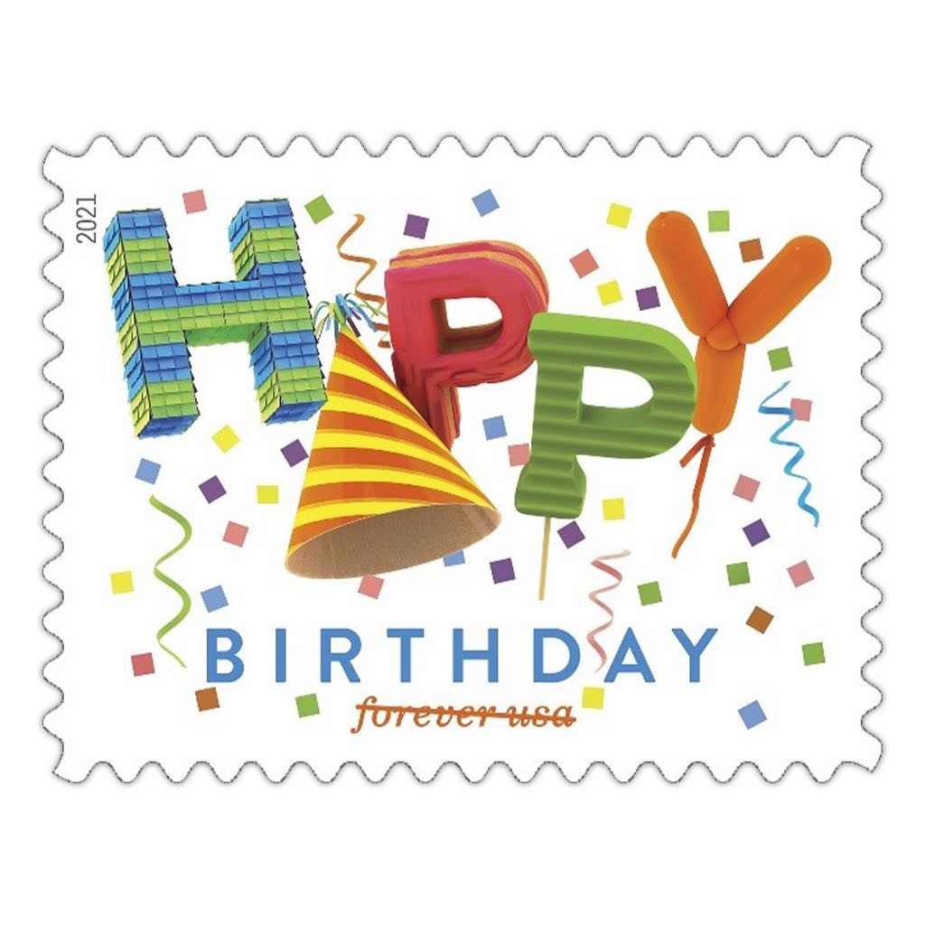 Shop Happy Birthday Stamps 2027