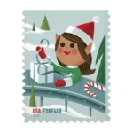Shop Holiday Elves Stamps 2022 Usps Forever Postage Stamp On Sale Cheap In Bulk 1 2027