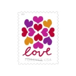 Shop Love Stamp 2019 Hearts Blossom Forever Stamps 1 2027
